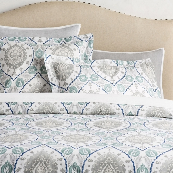 Pottery Barn Bedding Pottery Barn King Duvet Cover Euro Shams 0 Organic Cotton Poshmark